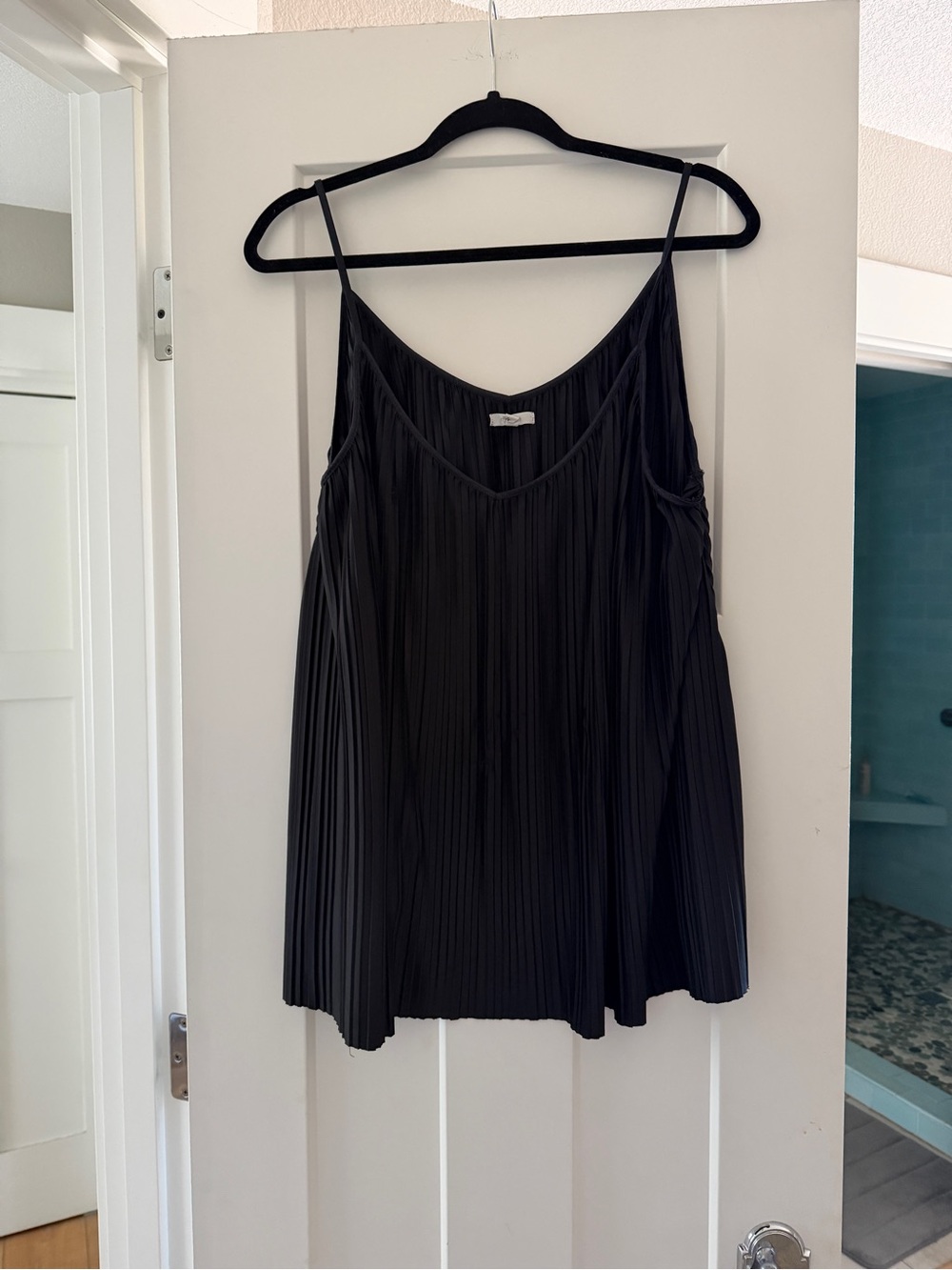 Maurices Black Pleated Camisole Tank